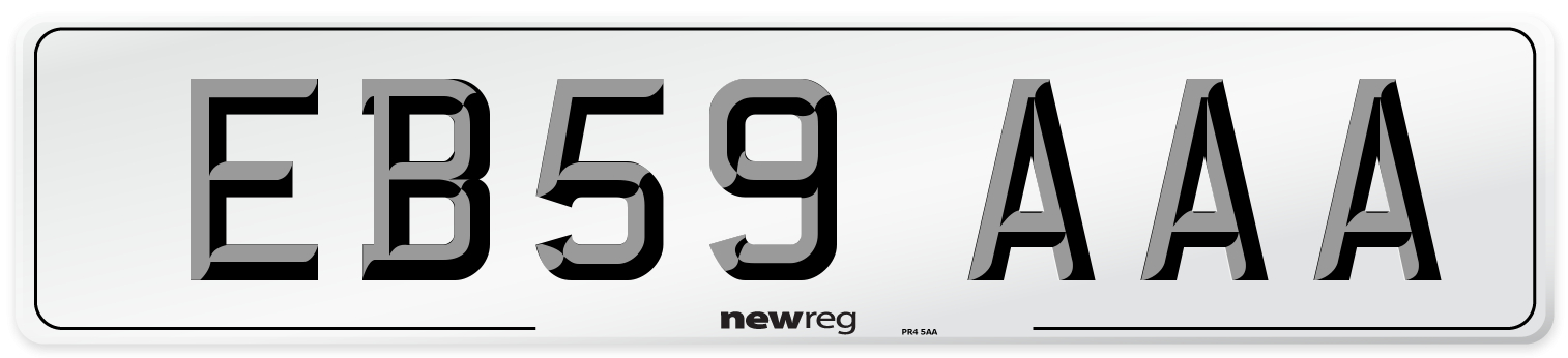 EB59 AAA Number Plate from New Reg
